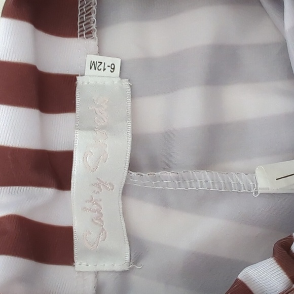 ❤️2/$20❤️ Salty Shreds Striped Swim shorts size 6-12m - Picture 3 of 5